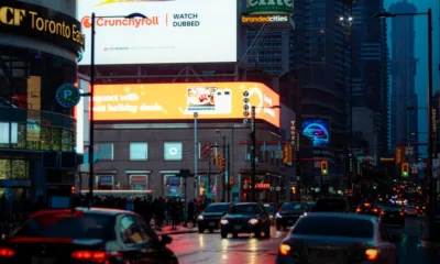 Billboards in a city boosting brand awareness