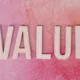 Brand equity represented by the word value